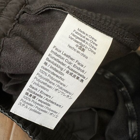 MADEWELL Vegan Leather Track Trousers High Rise in Black - Picture 11 of 16